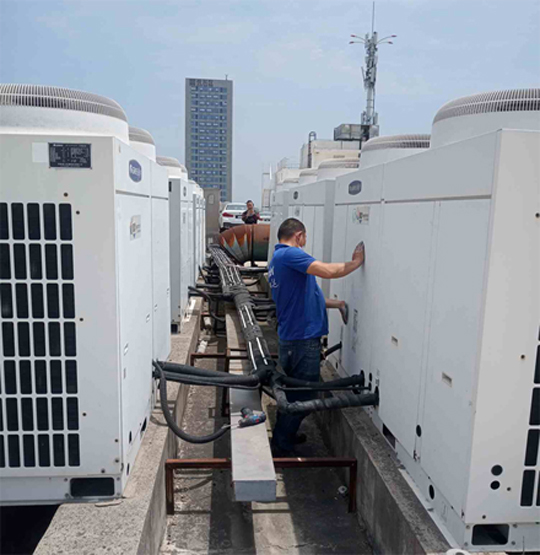 石门中央空调制热和不制冷系统维修方法